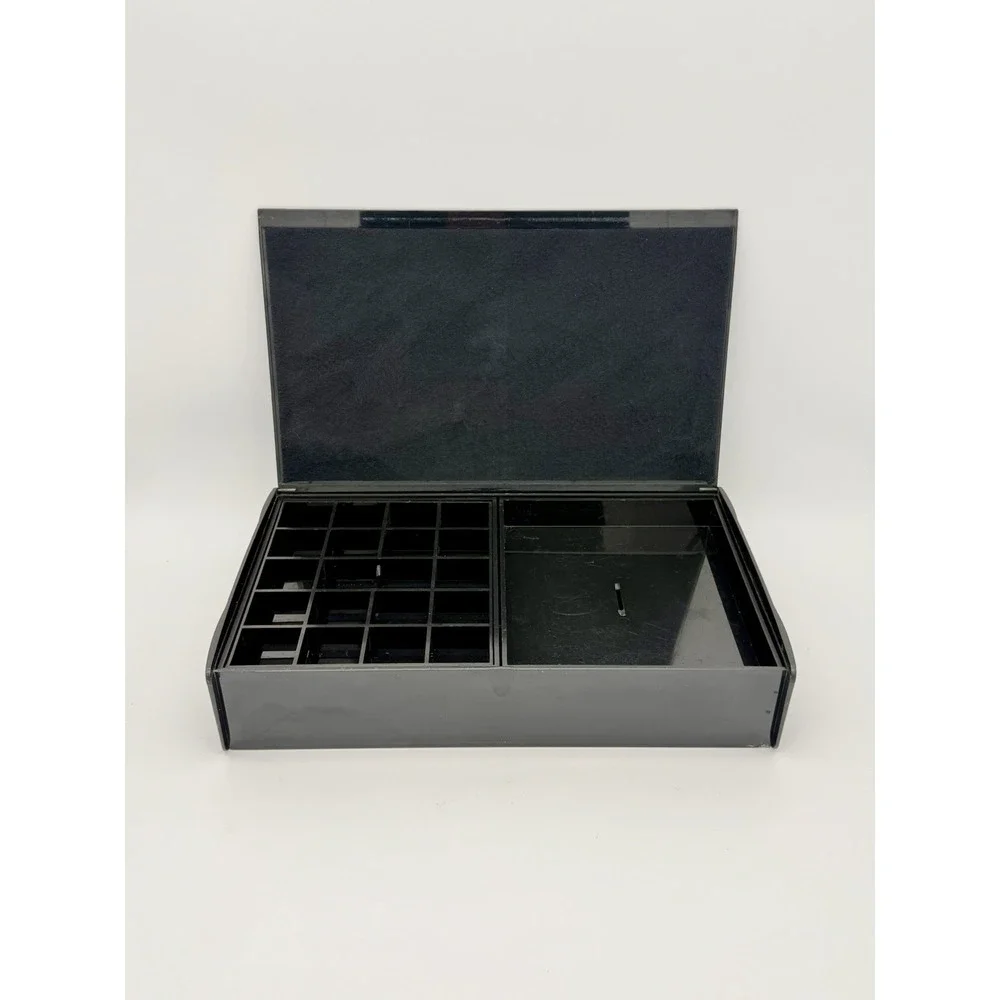 Lori Greiner SKS Silver Safe Keeper Anti Tarnish Jewelry Box Organizer Black
